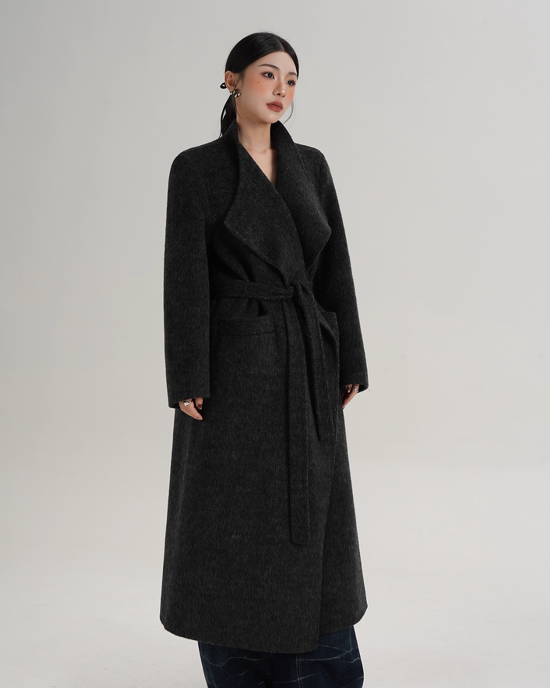 Waist Belt Wool Coat Waist Belt Wool Coat