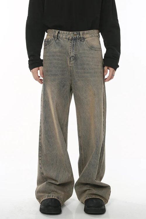 Washed Baggy Jeans