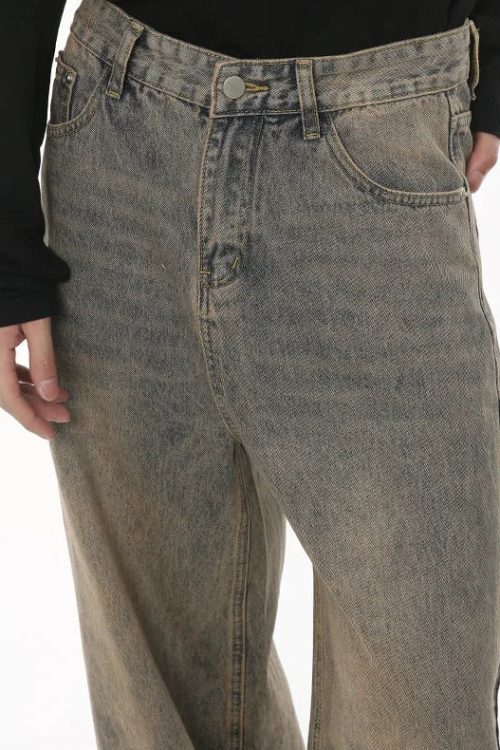 Washed Baggy Jeans