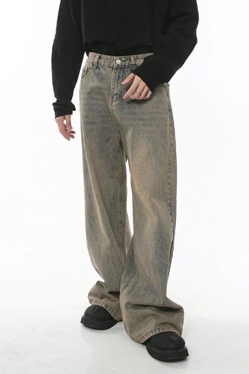 Washed Baggy Jeans