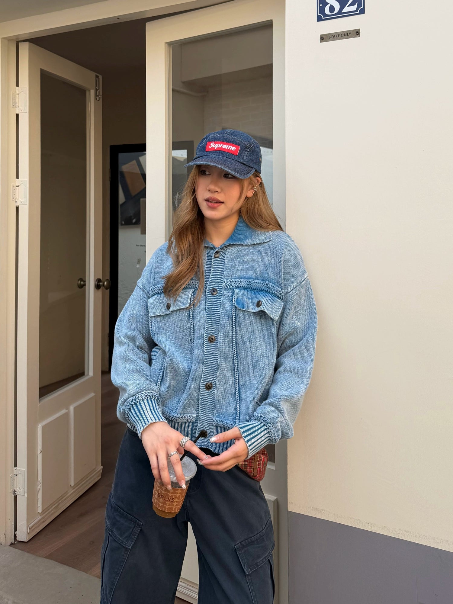 Washed Knit Short Jacket Washed Knit Short Jacket