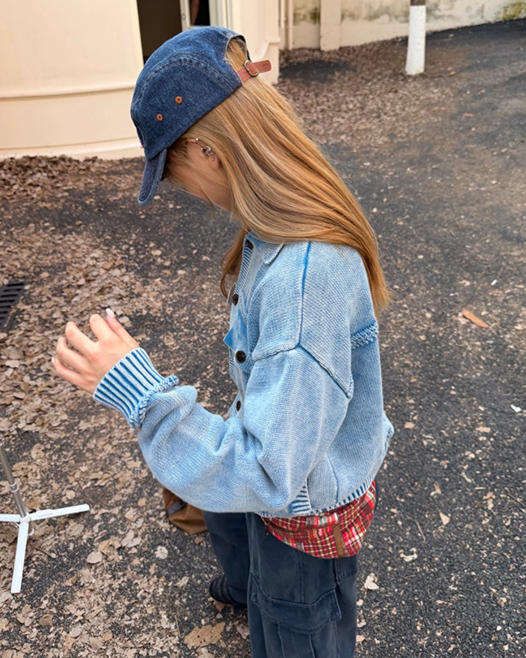 Washed Knit Short Jacket Washed Knit Short Jacket