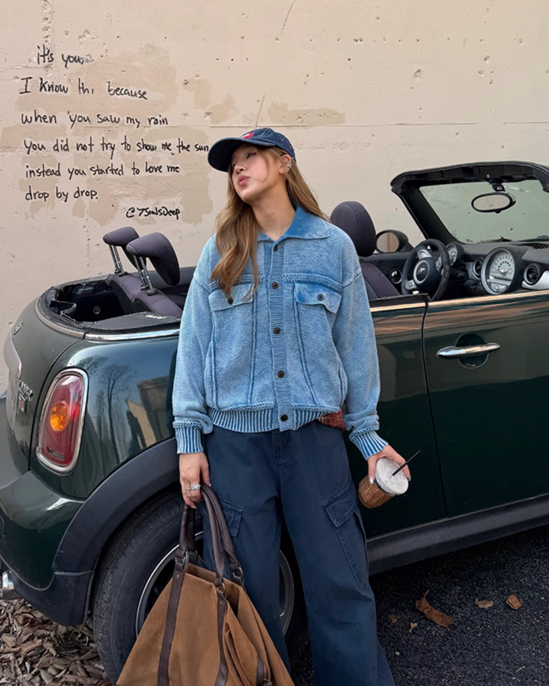 Washed Knit Short Jacket Washed Knit Short Jacket