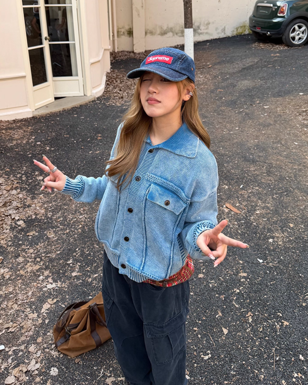 Washed Knit Short Jacket Washed Knit Short Jacket