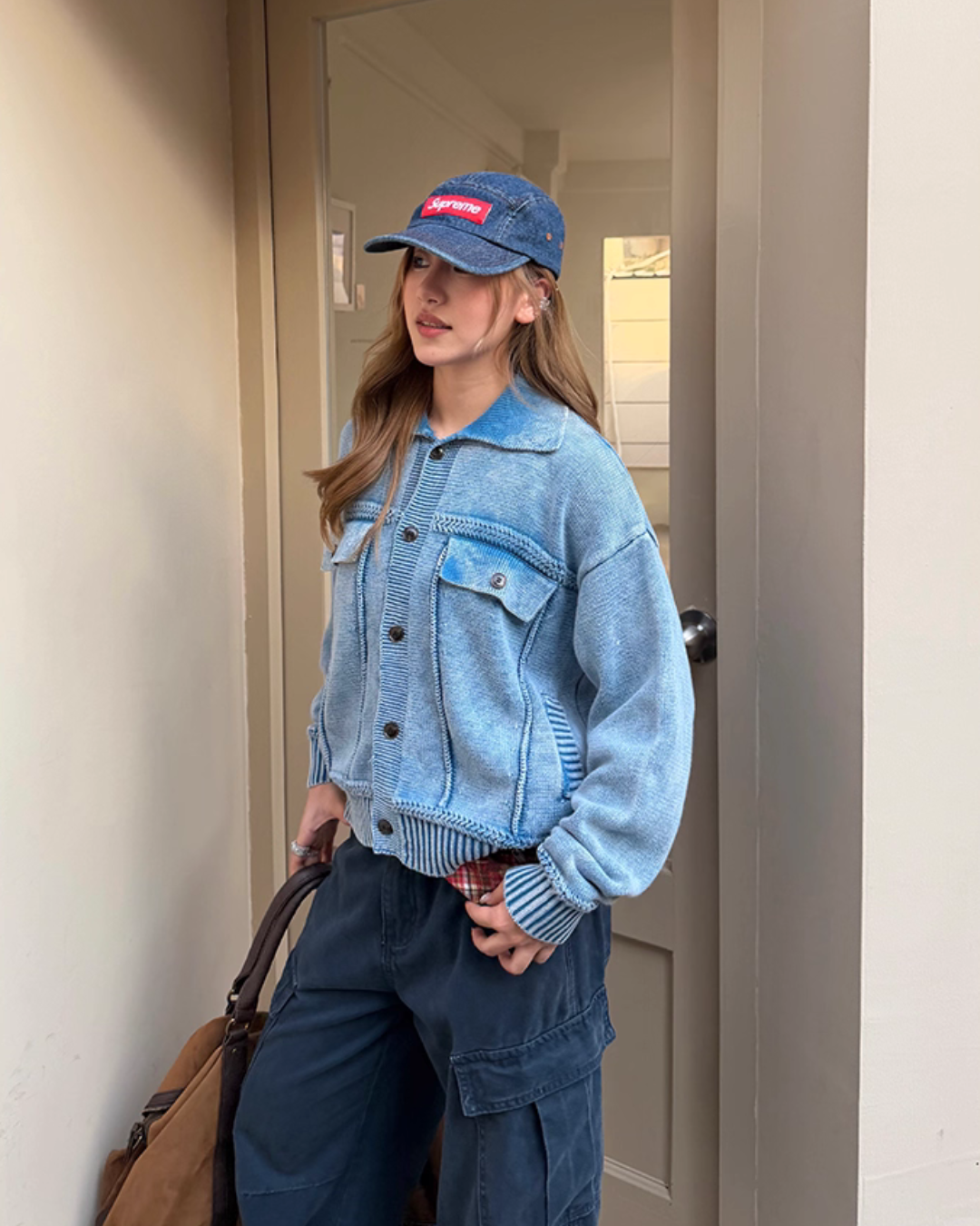 Washed Knit Short Jacket Washed Knit Short Jacket