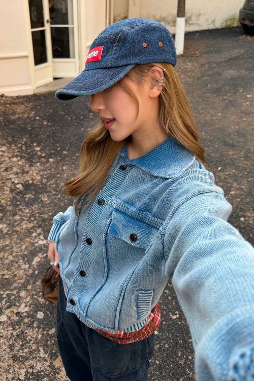 Washed Knit Short Jacket