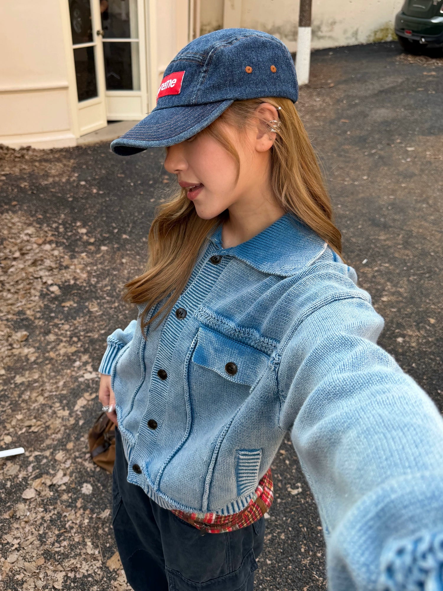 Washed Knit Short Jacket Washed Knit Short Jacket