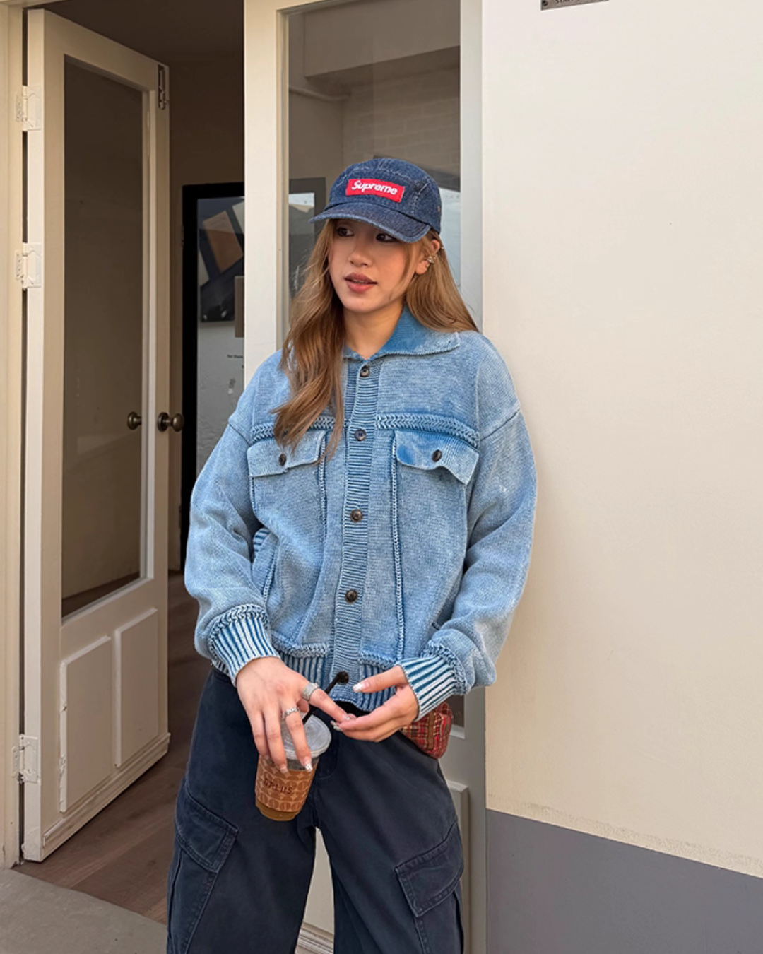 Washed Knit Short Jacket Washed Knit Short Jacket