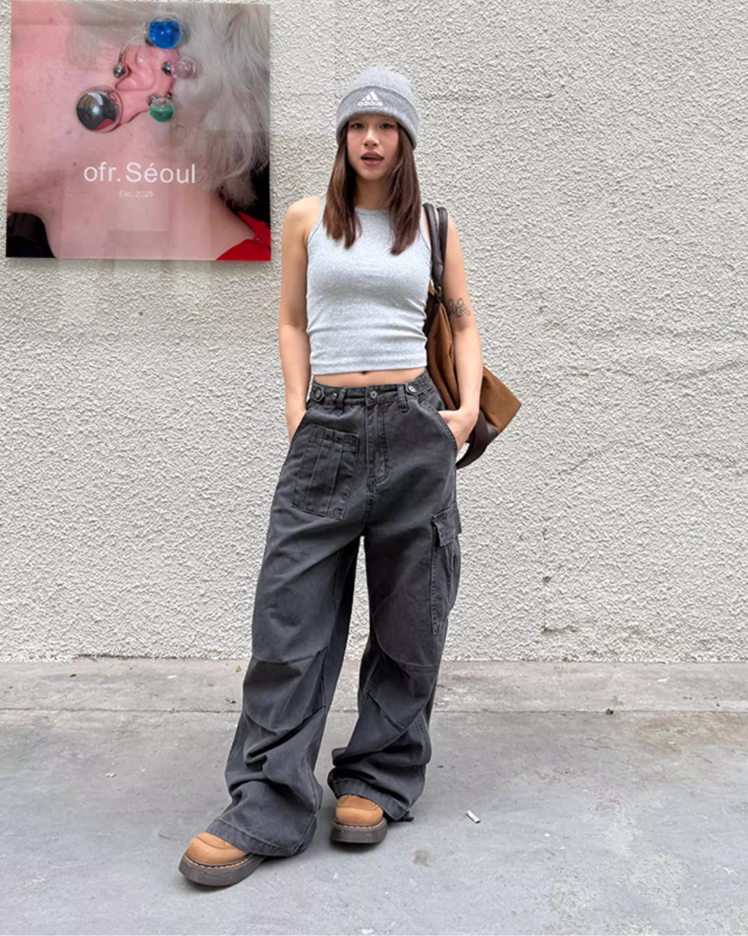 Washed Loose Work Pants Washed Loose Work Pants