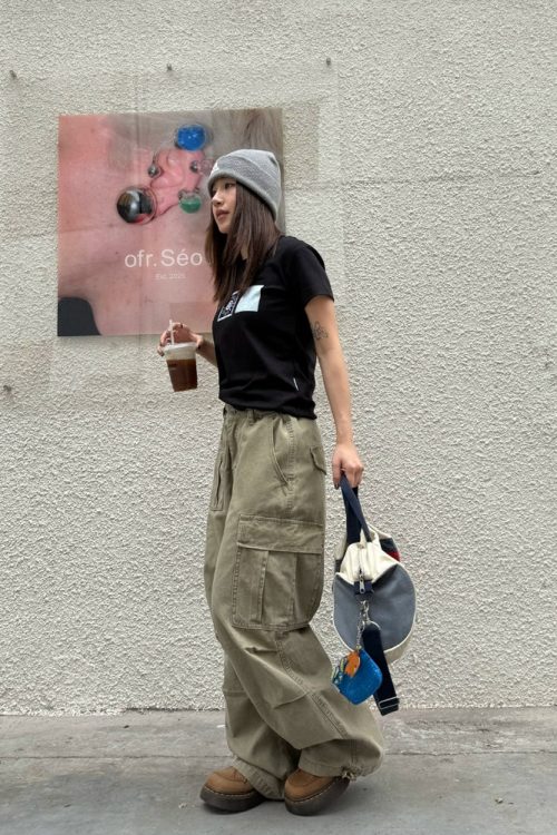 Washed Loose Work Pants