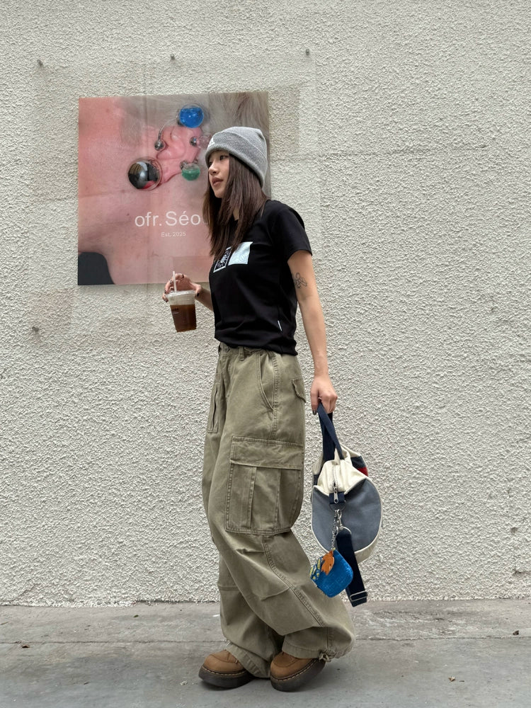 Washed Loose Work Pants Washed Loose Work Pants