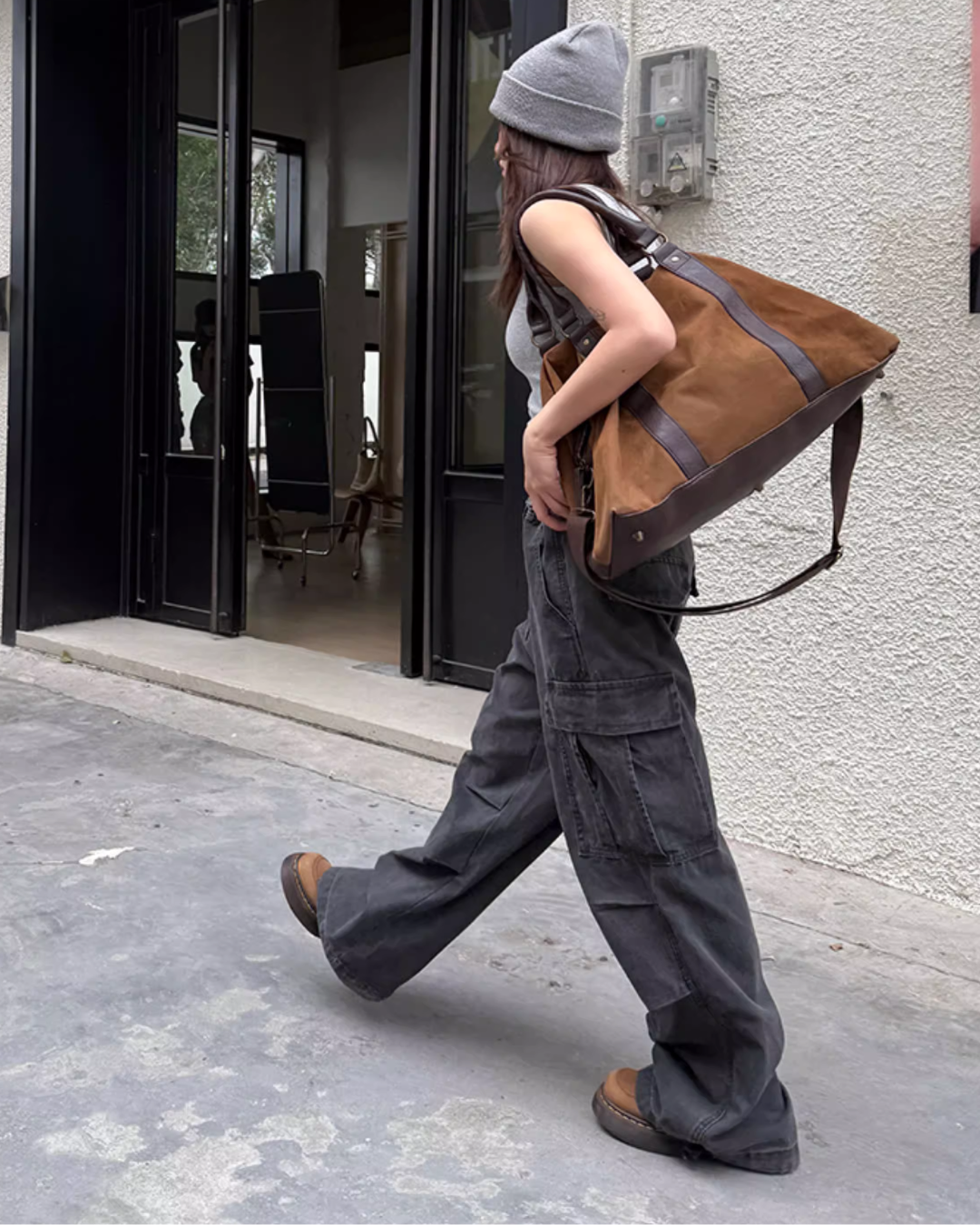 Washed Loose Work Pants Washed Loose Work Pants