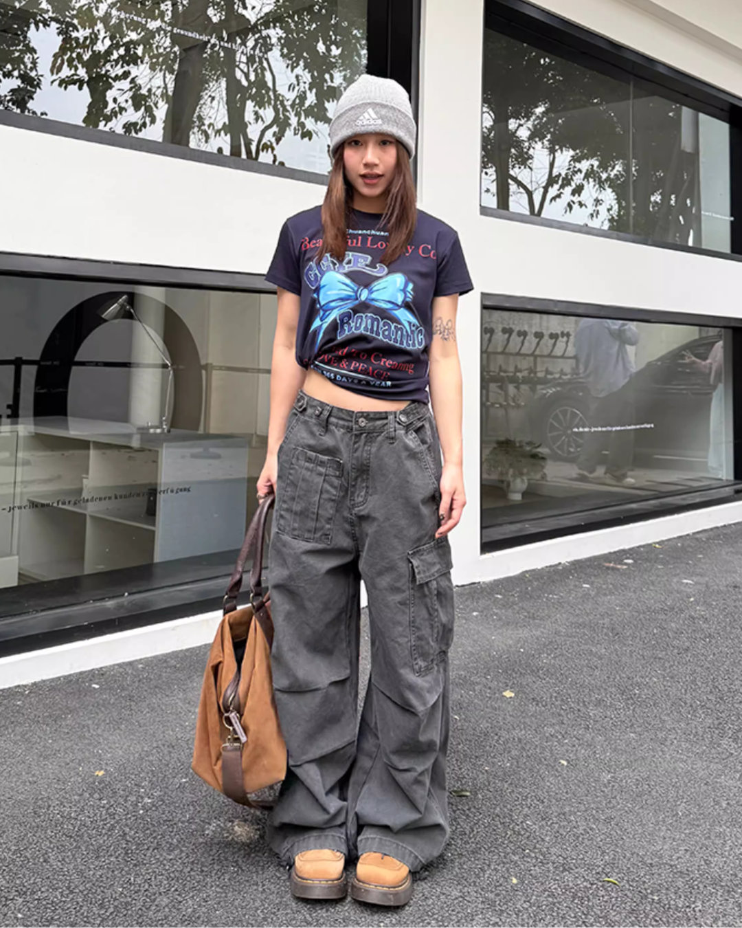 Washed Loose Work Pants Washed Loose Work Pants