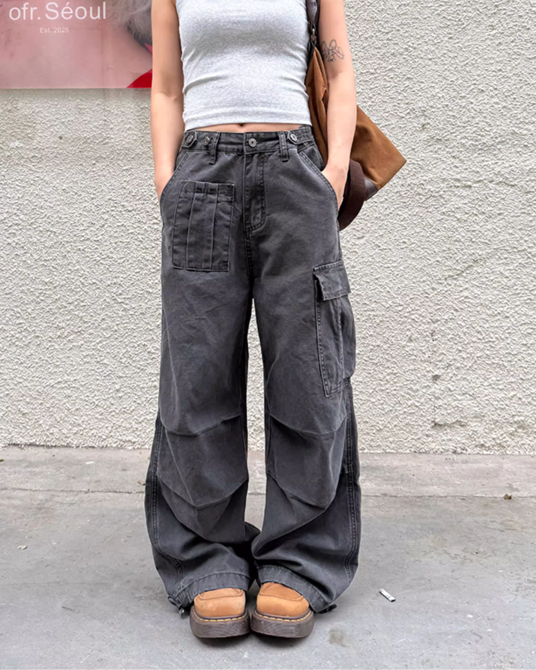 Washed Loose Work Pants Washed Loose Work Pants