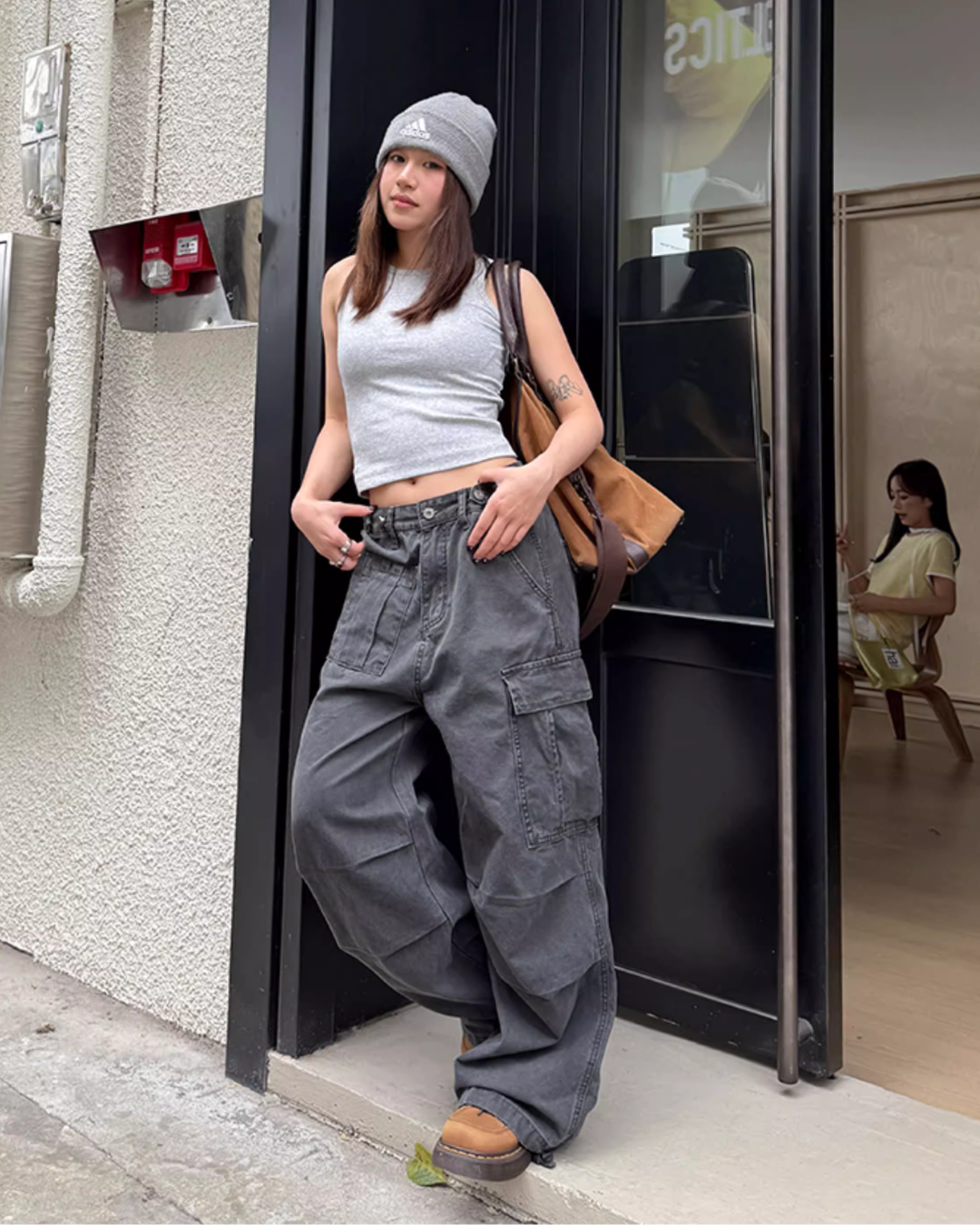 Washed Loose Work Pants Washed Loose Work Pants