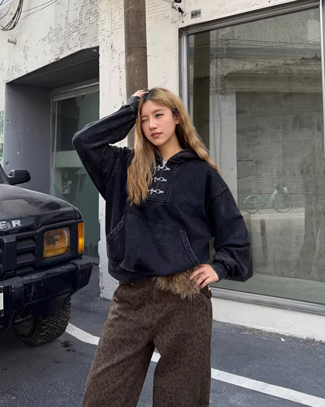 Washed Water Vintage Hoodie Washed Water Vintage Hoodie