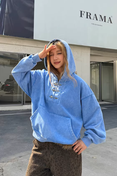 Washed Water Vintage Hoodie