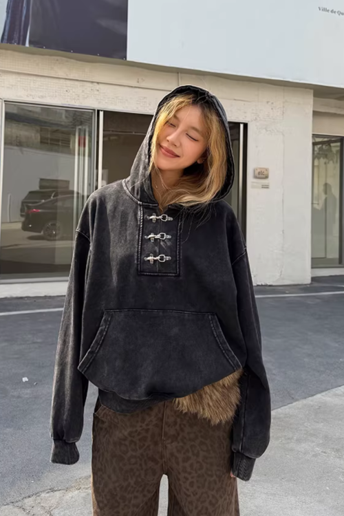 Washed Water Vintage Hoodie