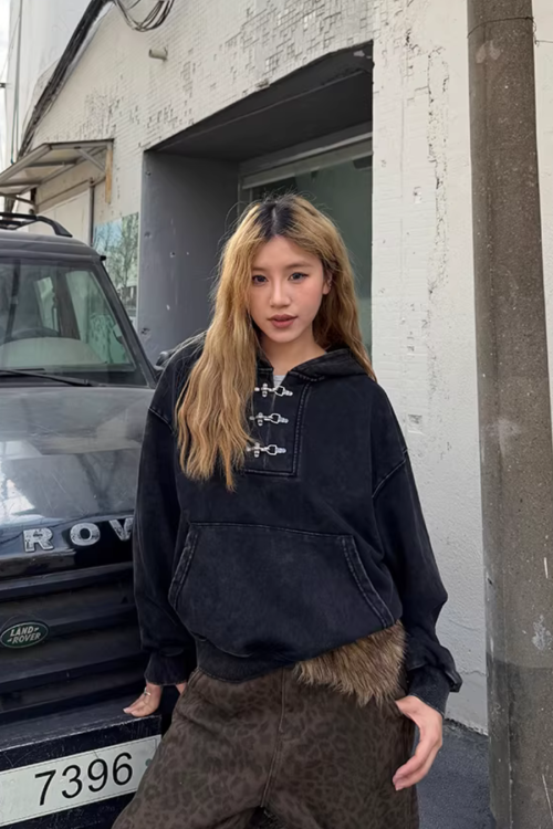 Washed Water Vintage Hoodie