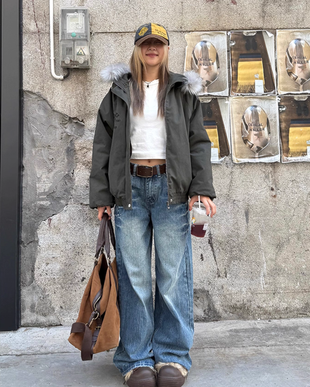 Washed Wide Denim Pants Washed Wide Denim Pants