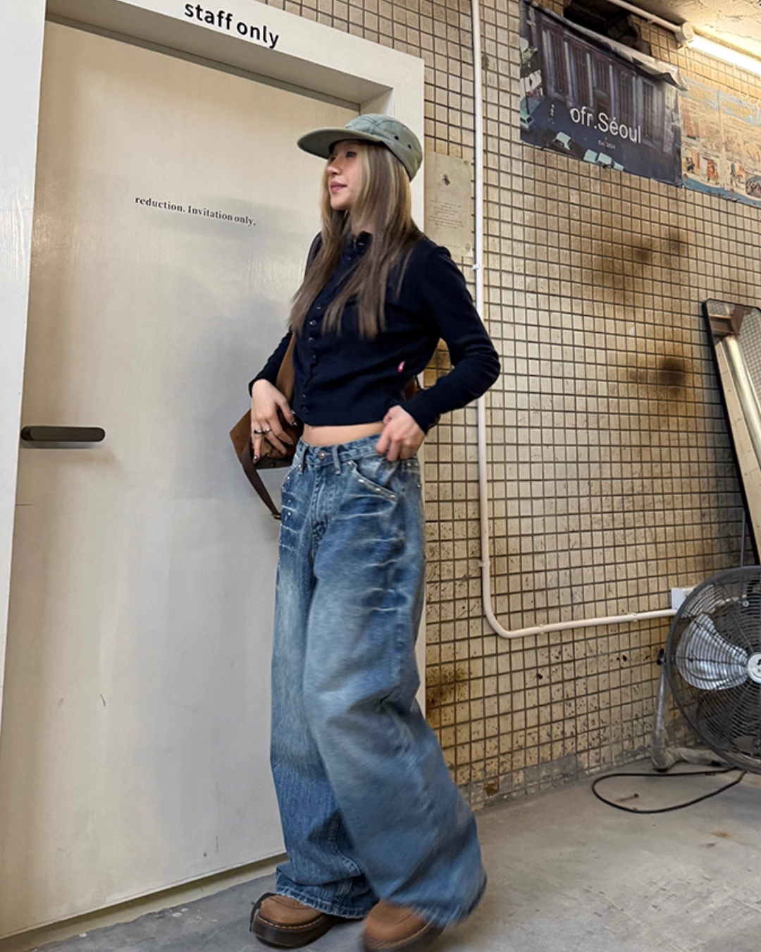 Washed Wide Denim Pants Washed Wide Denim Pants