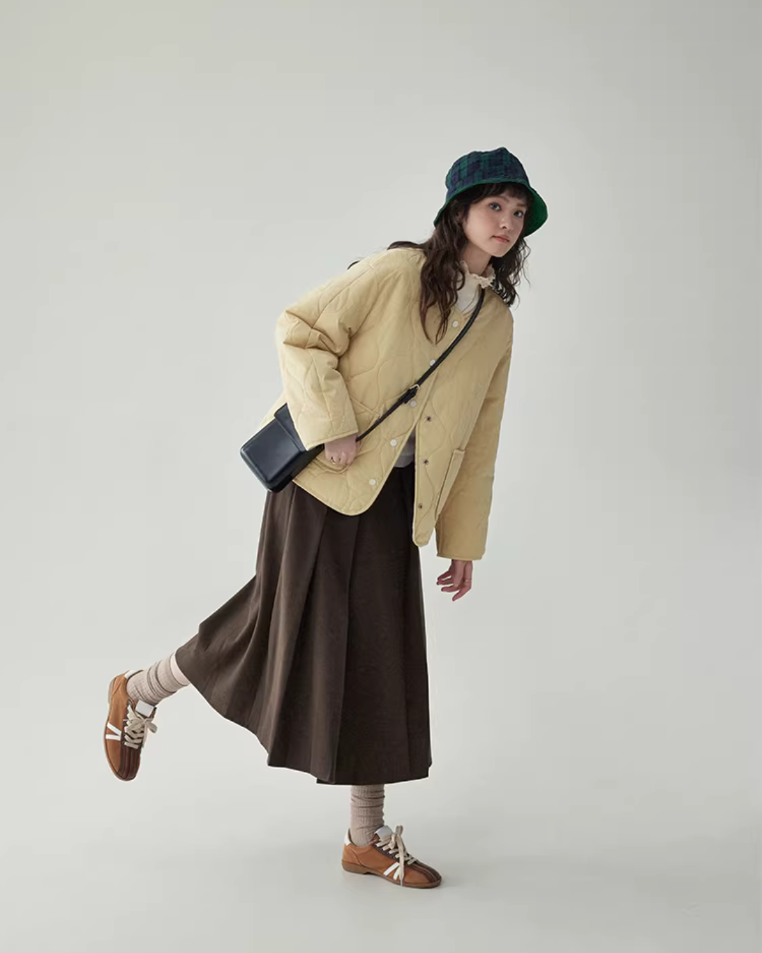 Wave Quilting Collarless Jacket Wave Quilting Collarless Jacket