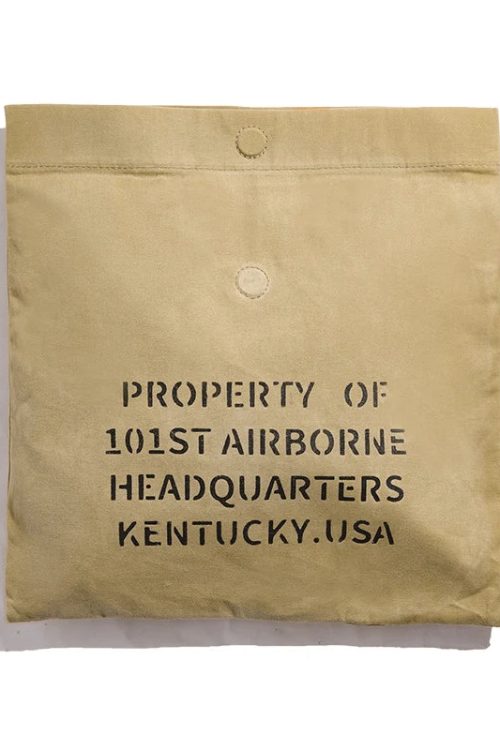 Waxed Canvas Clutch Bag