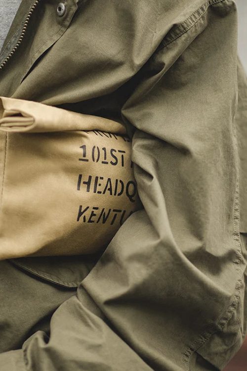 Waxed Canvas Clutch Bag