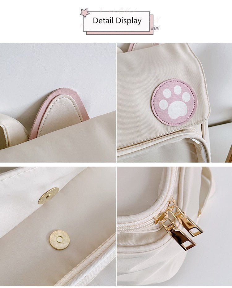 White Cat Ita Backpack for Pin Display White Cat Ita Backpack for Pin Display