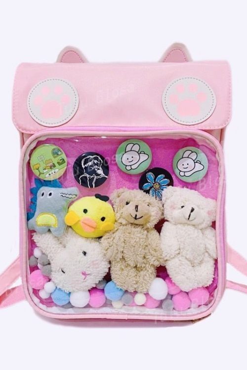 White Cat Ita Backpack for Pin Display