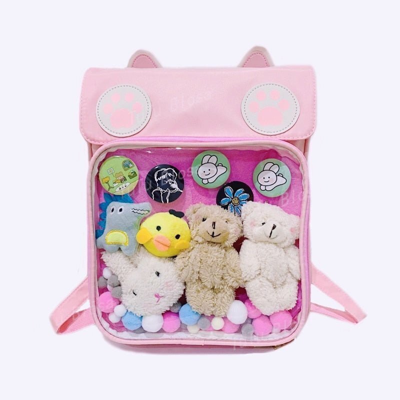 White Cat Ita Backpack for Pin Display White Cat Ita Backpack for Pin Display