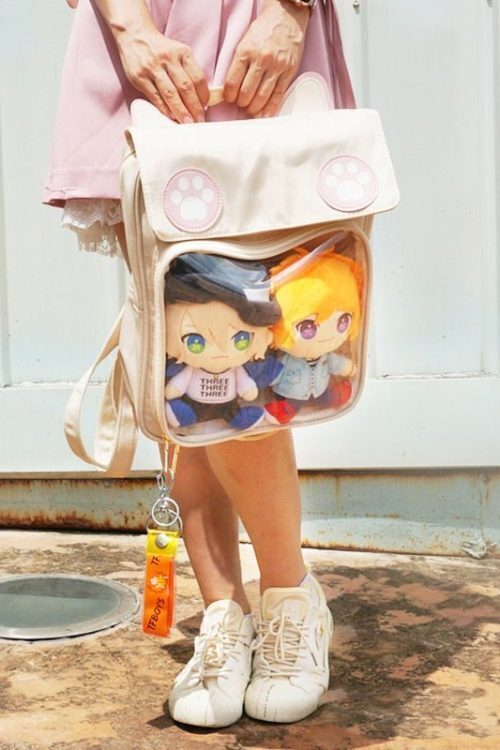 White Cat Ita Backpack for Pin Display