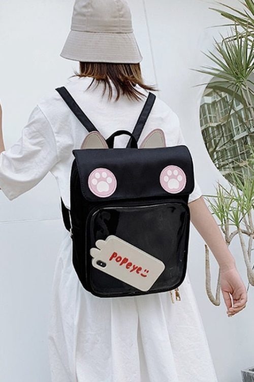 White Cat Ita Backpack for Pin Display