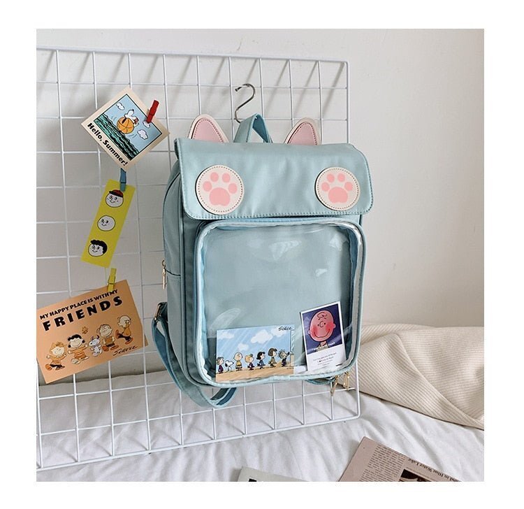 White Cat Ita Backpack for Pin Display White Cat Ita Backpack for Pin Display