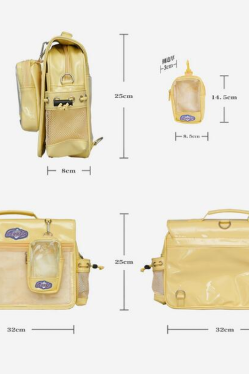 White Ita Shoulder Bag for Plushies and Pins