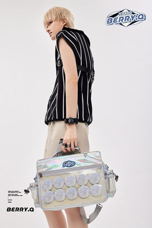 White Ita Shoulder Bag for Plushies and Pins