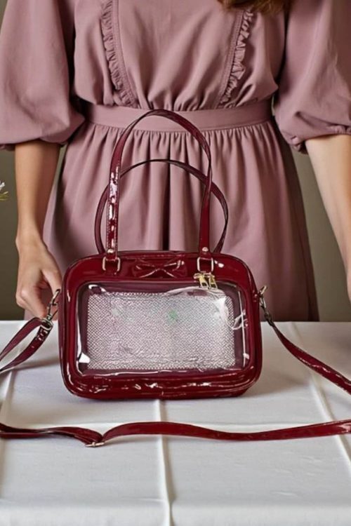 White Kawaii Convertible Ita Bag for Pin Display