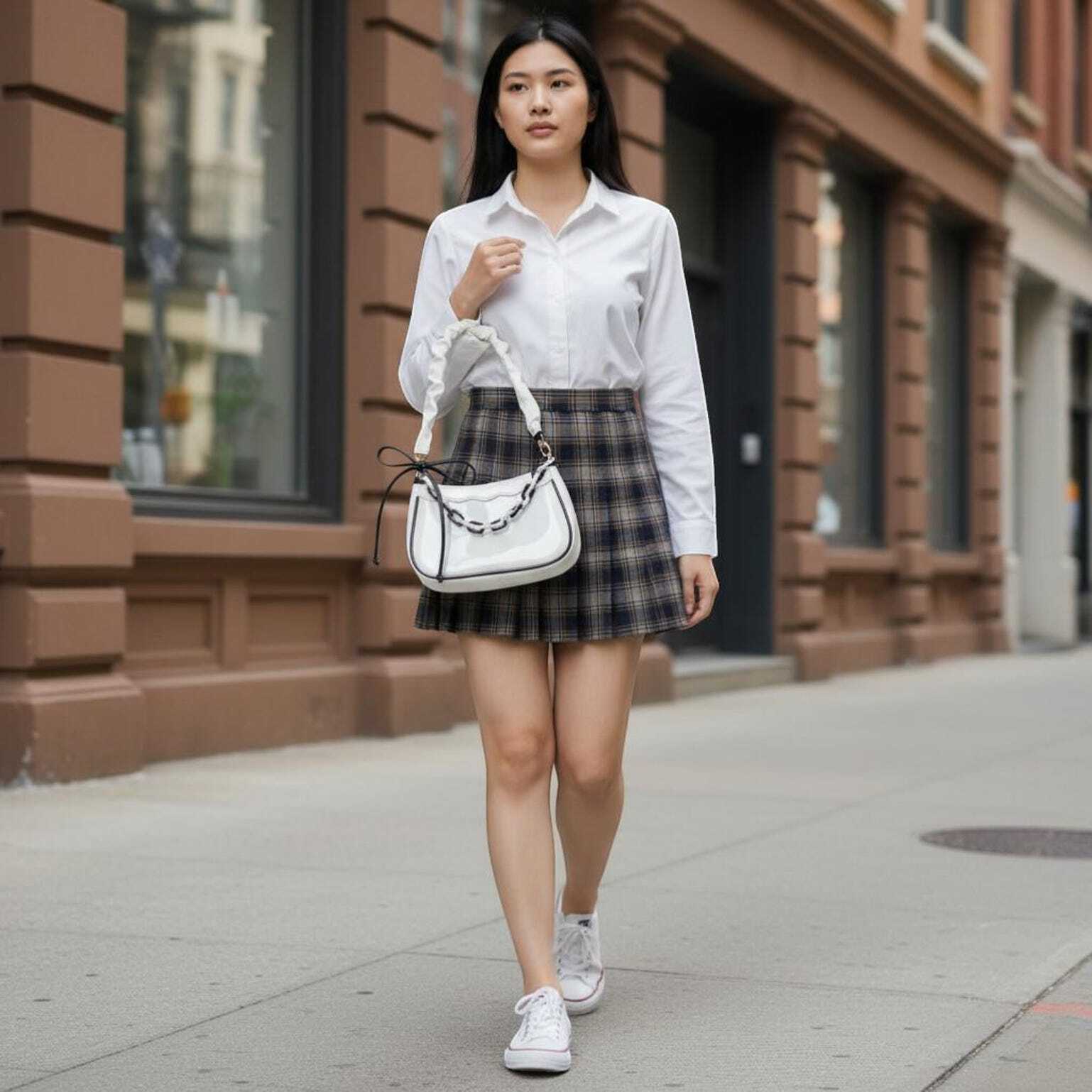 White Kawaii Convertible Ita Bag for Pin Display White Kawaii Convertible Ita Bag for Pin Display