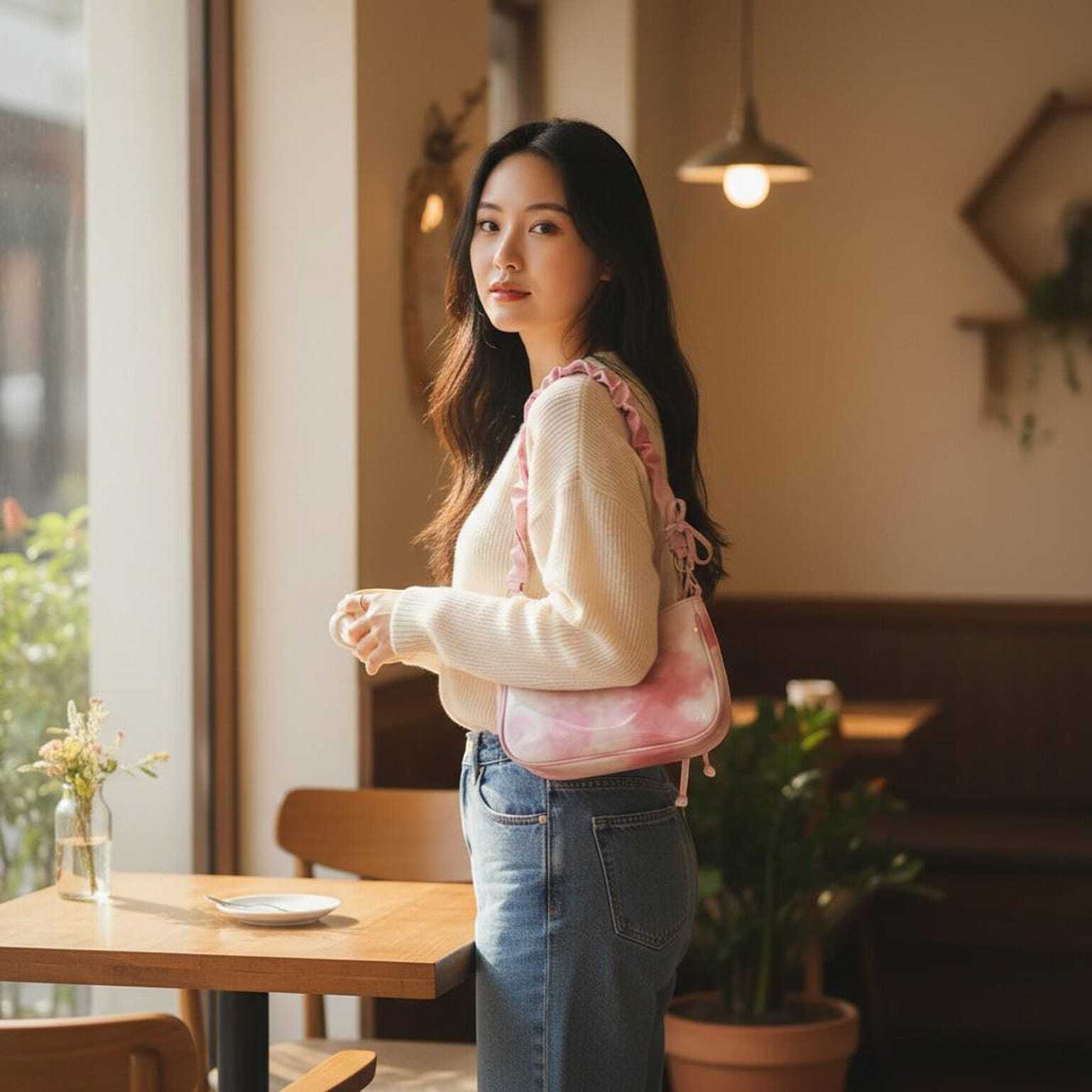 White Kawaii Convertible Ita Bag for Pin Display White Kawaii Convertible Ita Bag for Pin Display