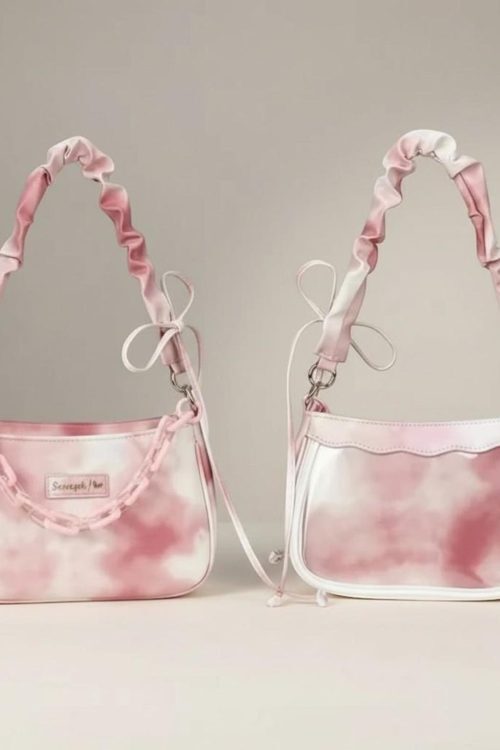 White Kawaii Convertible Ita Bag for Pin Display