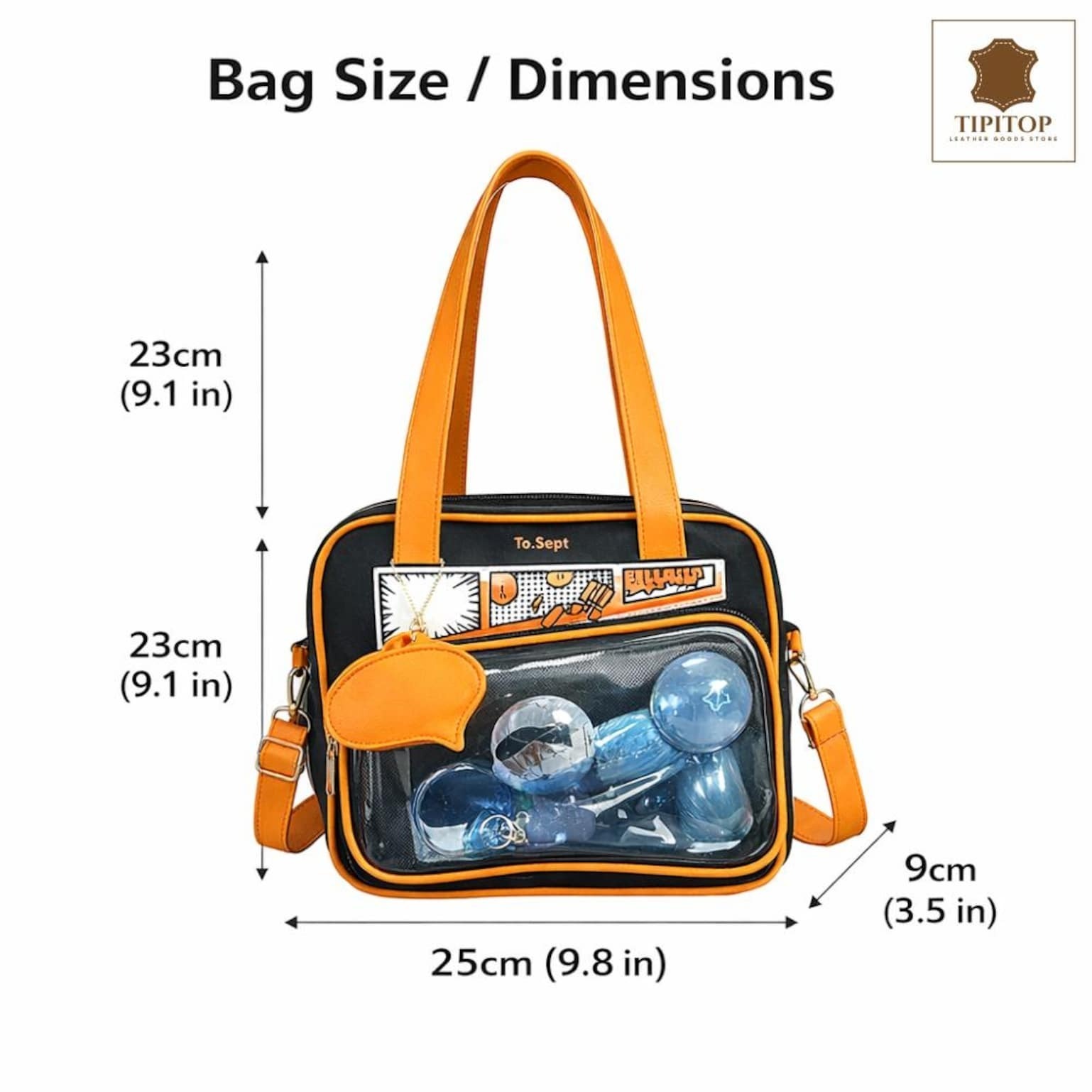 White Kawaii Y2K Convertible Ita Bag with Clear Window for Photocards and Pins White Kawaii Y2K Convertible Ita Bag with Clear Window for Photocards and Pins