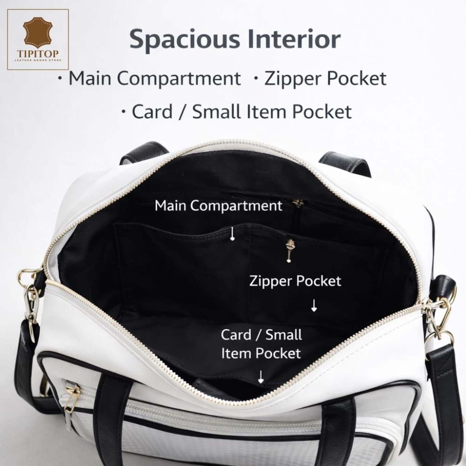 White Kawaii Y2K Convertible Ita Bag with Clear Window for Photocards and Pins White Kawaii Y2K Convertible Ita Bag with Clear Window for Photocards and Pins