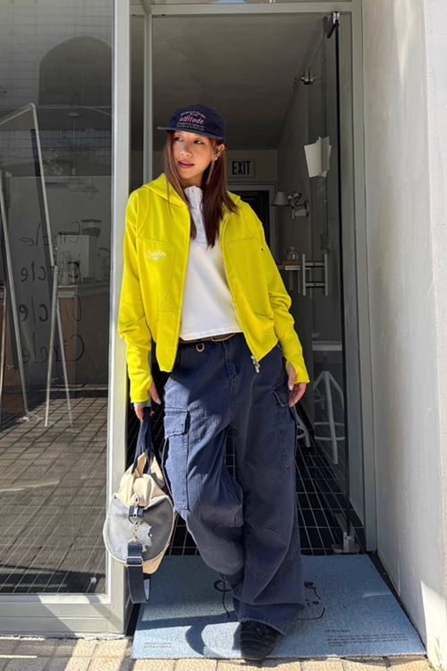 Wide Denim Cargo Pants