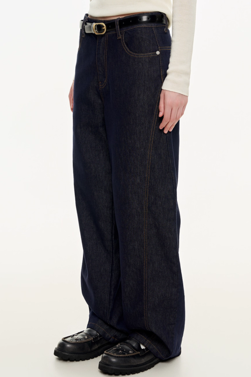 Wide Denim Pants