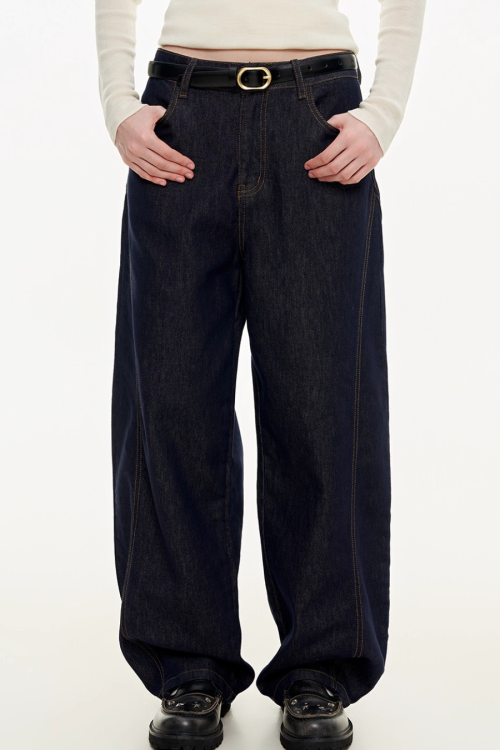 Wide Denim Pants