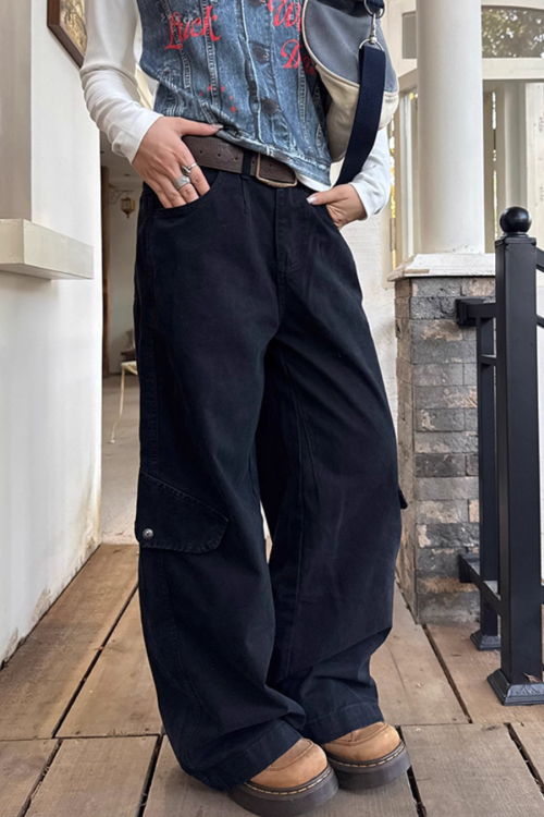 Wide Leg Casual Pants
