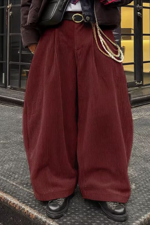 Wide Leg Corduroy Pants