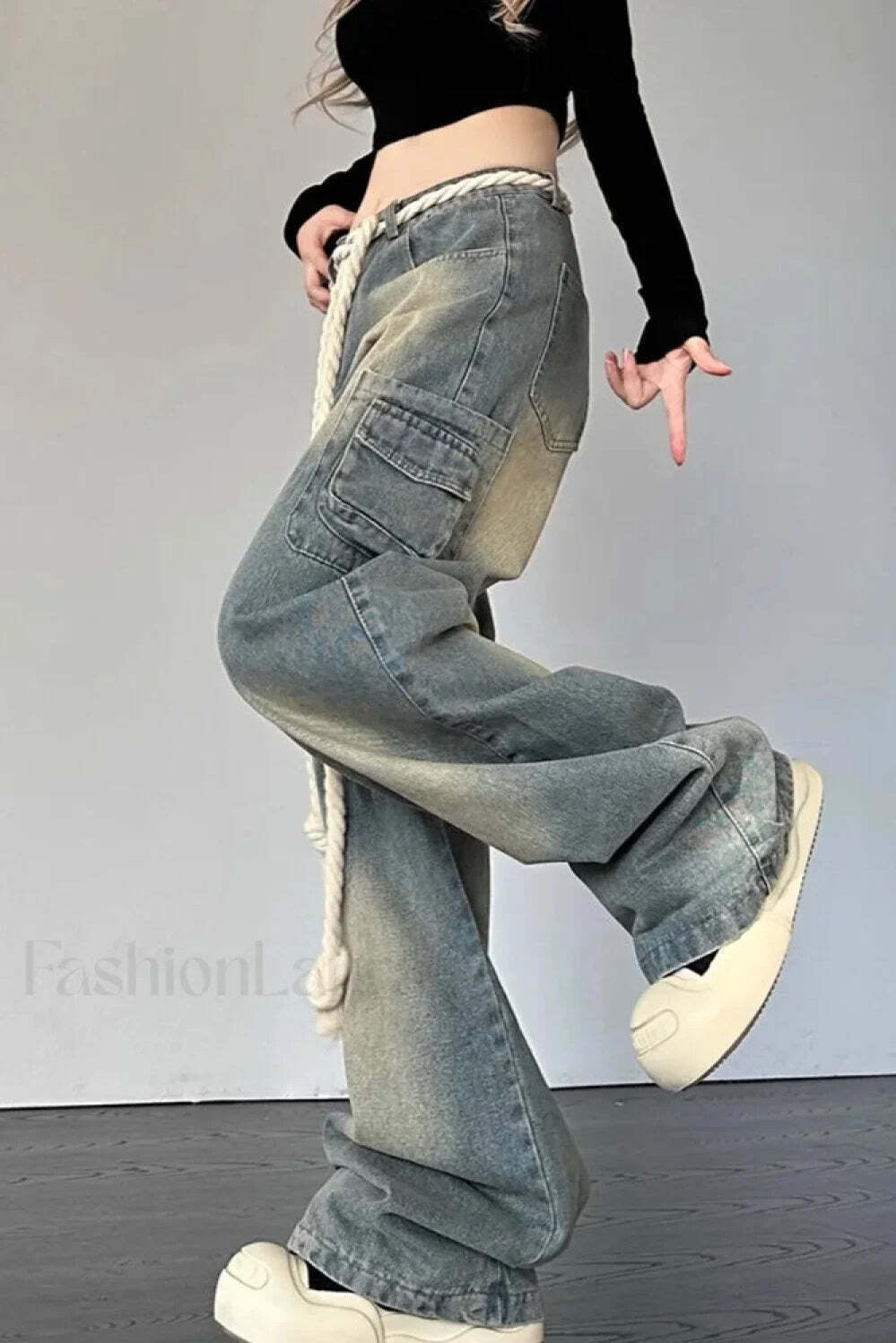 Wide Leg Patchwork Heart Jeans Wide Leg Patchwork Heart Jeans