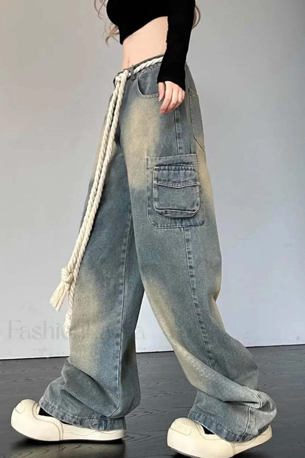 Wide Leg Patchwork Heart Jeans Wide Leg Patchwork Heart Jeans