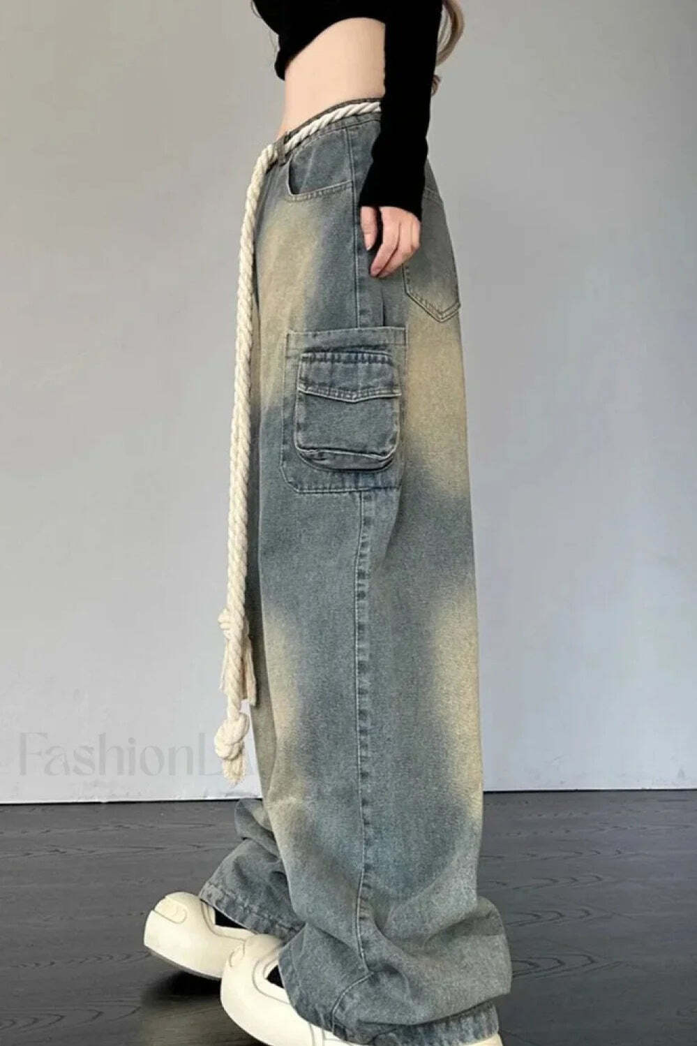 Wide Leg Patchwork Heart Jeans Wide Leg Patchwork Heart Jeans